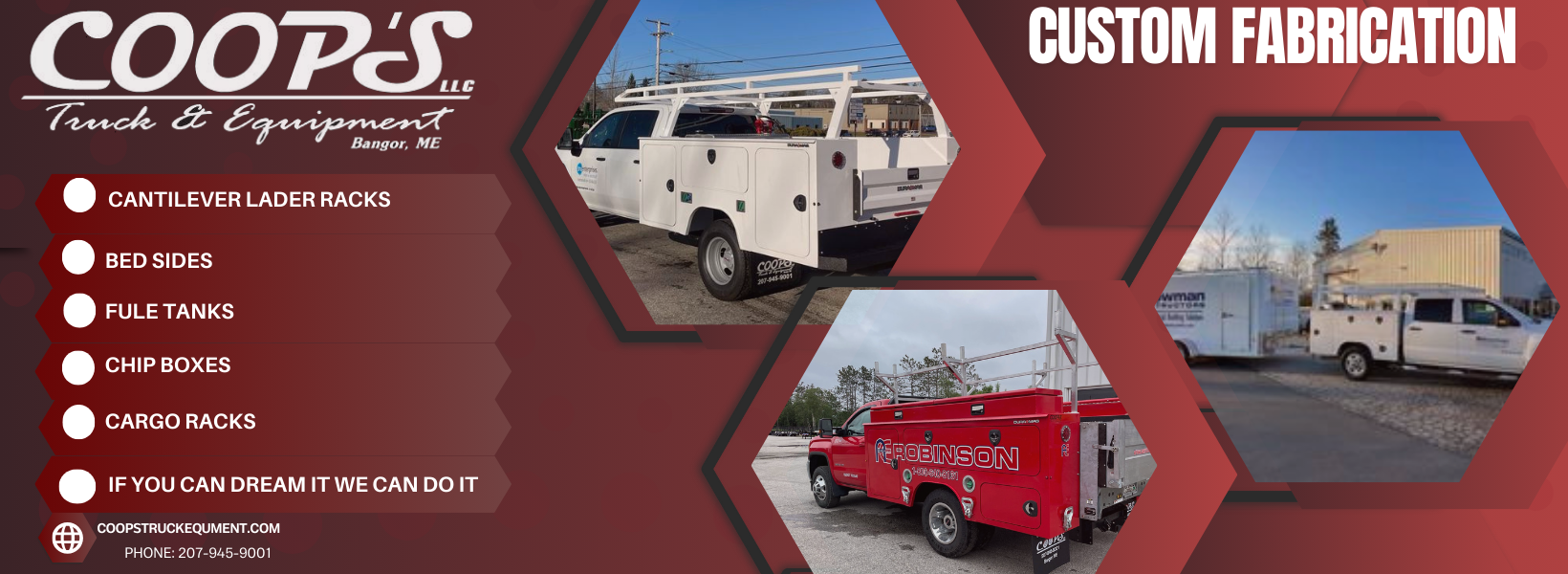 Custom Fabrication Coop's Truck Equipment Bangor Maine